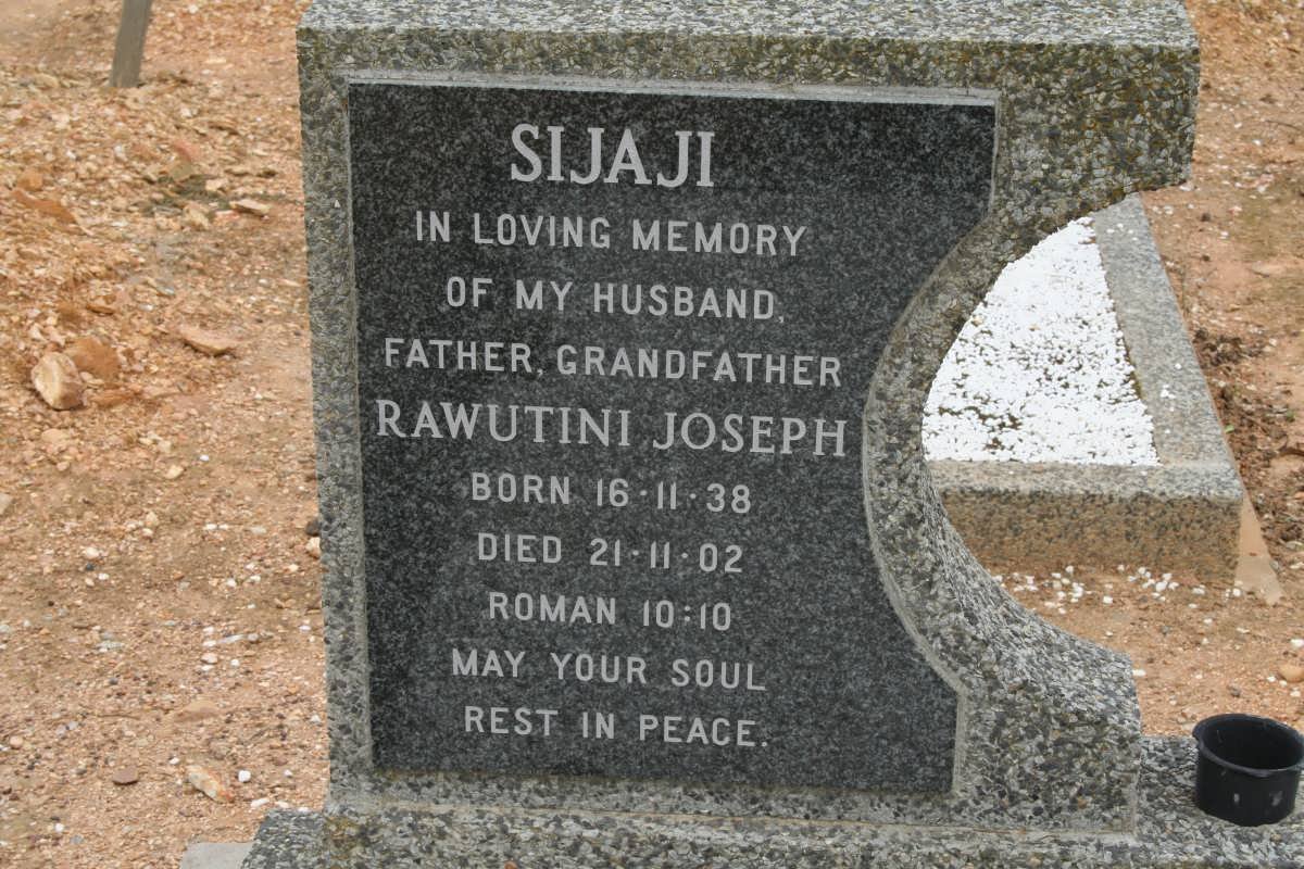 SIJAJI Rawutini Joseph 1938-2002
