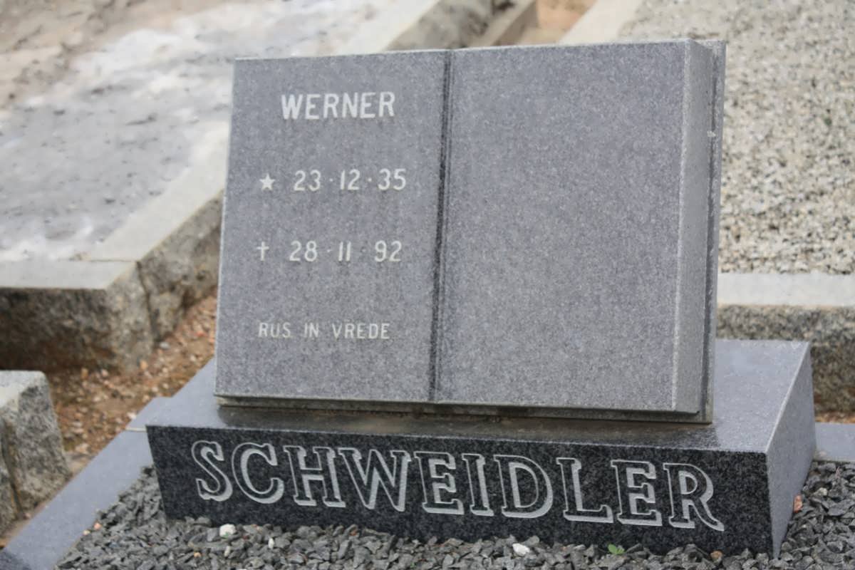SCHWEIDLER Werner 1935-1992