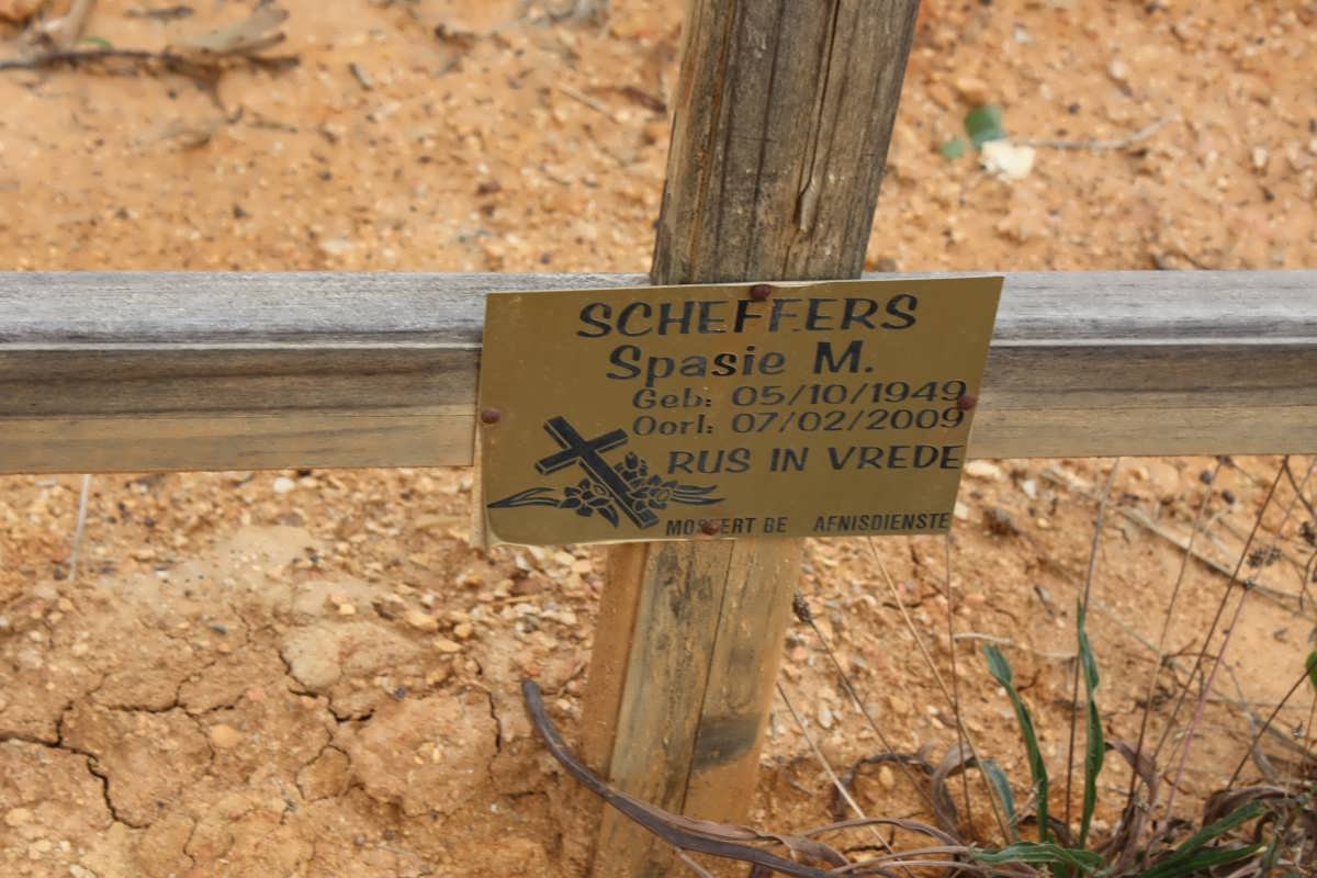 SCHEFFERS Spasie M. 1949-2009