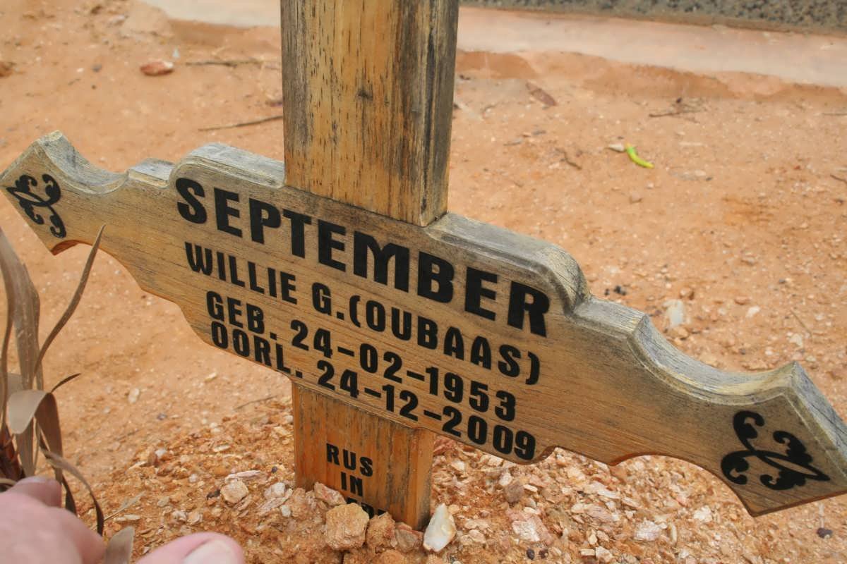 SEPTEMBER Willie G. 1953-2009