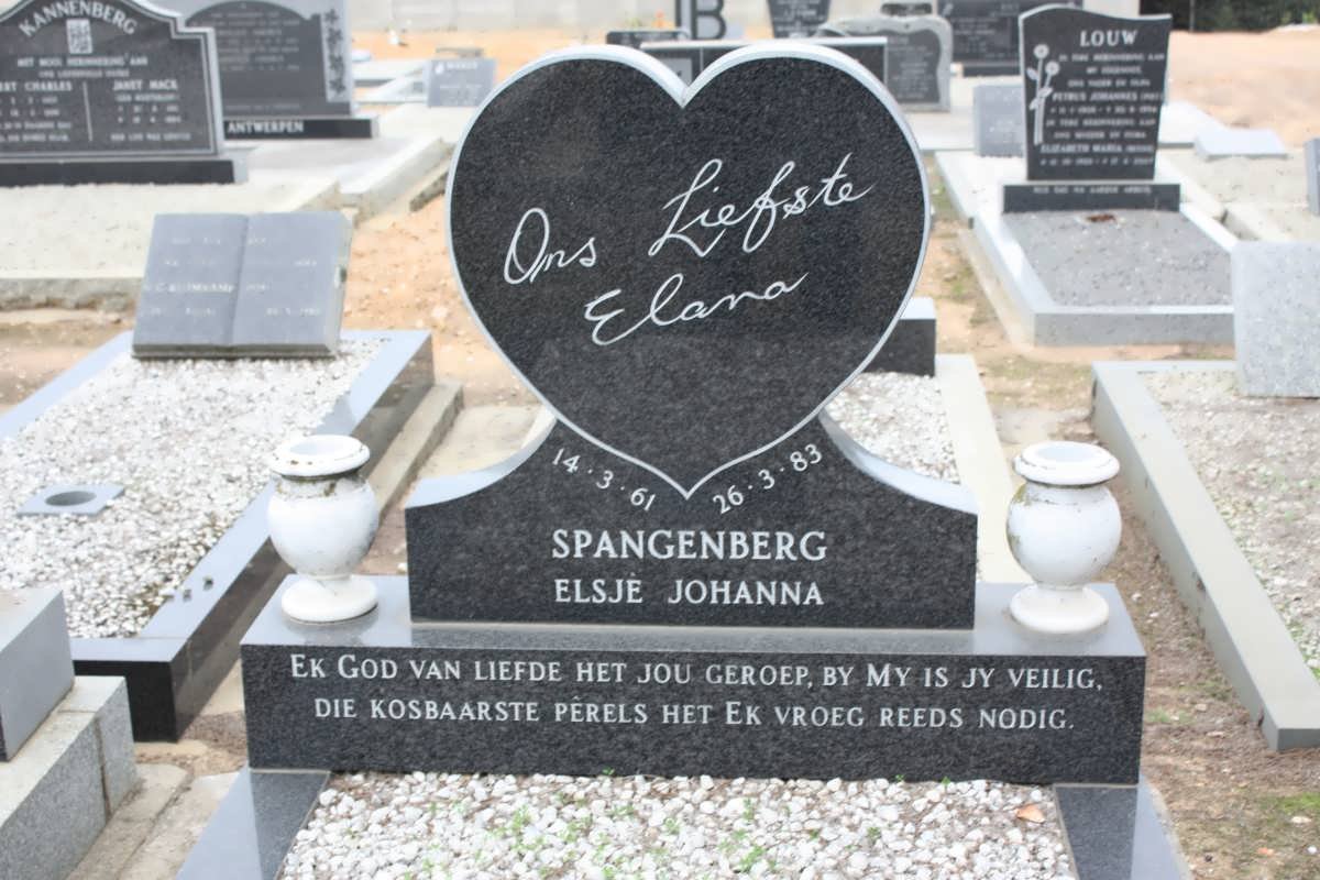 SPANGENBERG Elsjé Johanna 1961-1983
