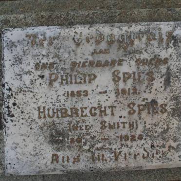 SPIES Philip 1853-191? &amp; Huibrecht SMITH 1863-1924