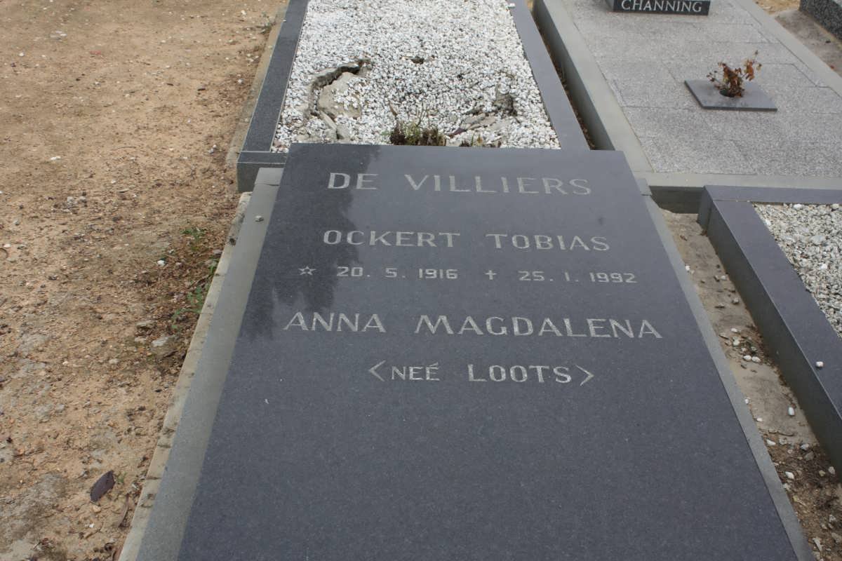 VILLIERS Ockert Tobias, de 1916-1992 &amp; Anna Magdalena LOOTS