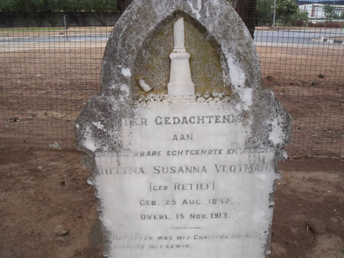 VLOTMAN Helena Susanna nee RETIEF 1852-1913