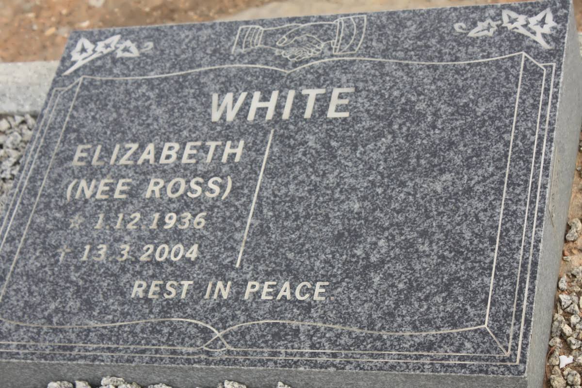 WHITE Elizabeth nee ROSS 1936-2004