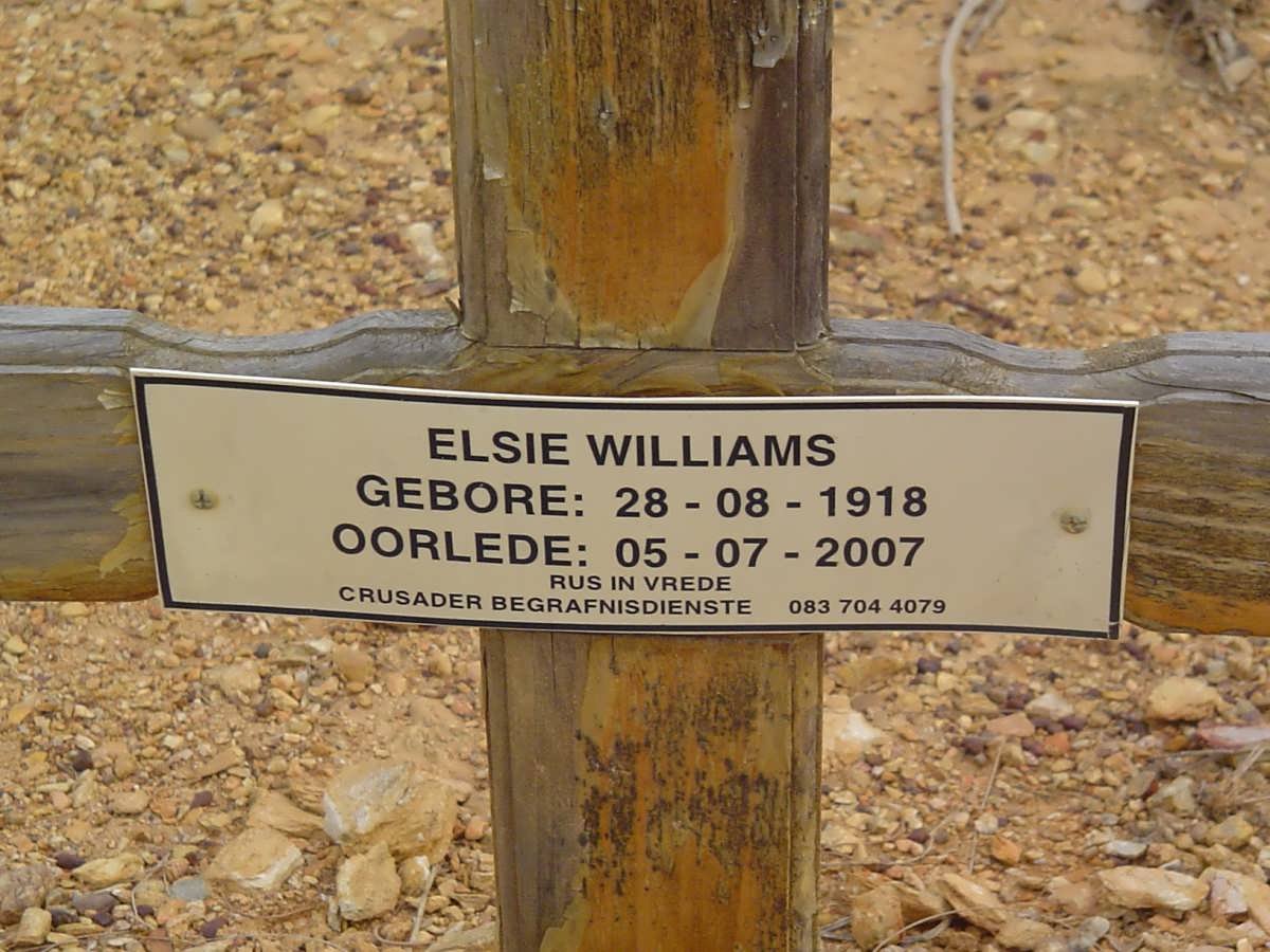 WILLIAMS Elsie 1918-2007