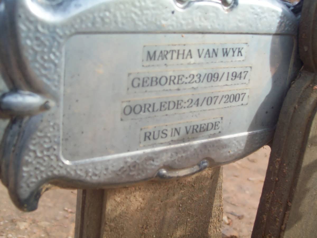WYK Martha, van 1947-2007
