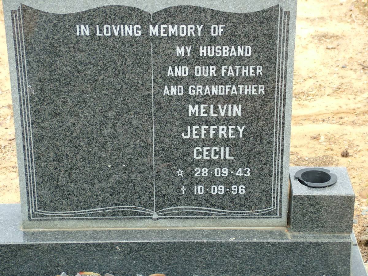 ? Melvin Jeffrey Cecil 1943-1996