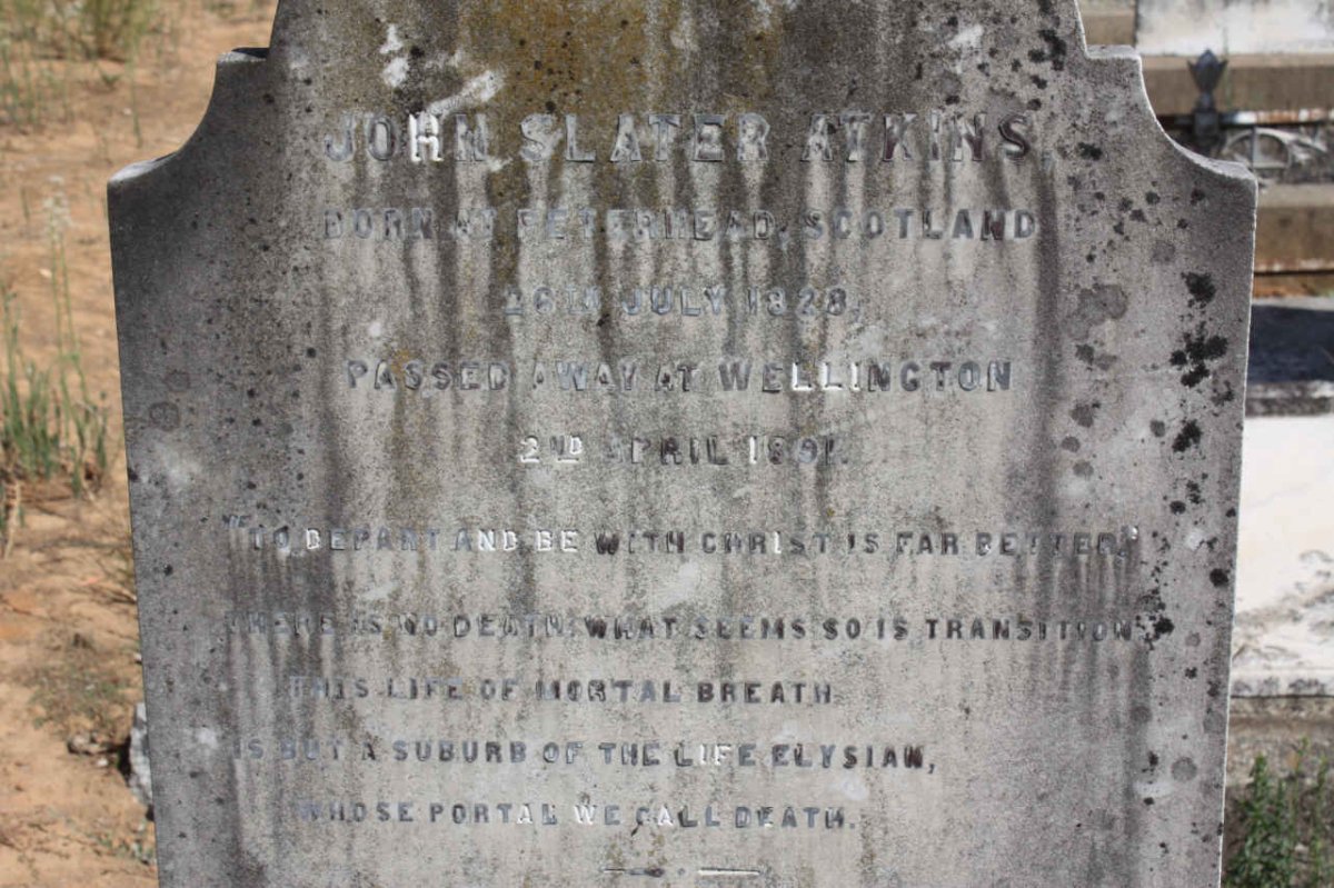 ATKINS John Slater 1828-1891