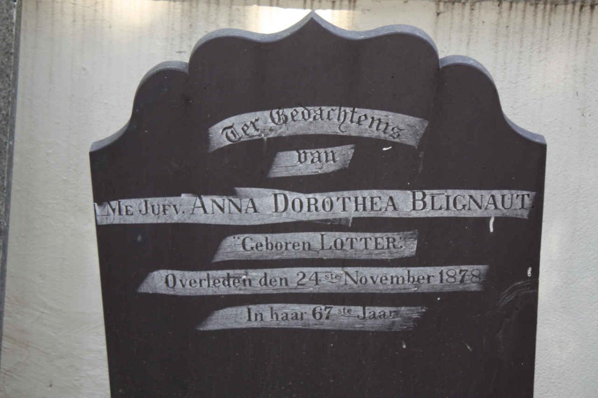 BLIGNAUT Anna Dorothea nee LOTTER -1878