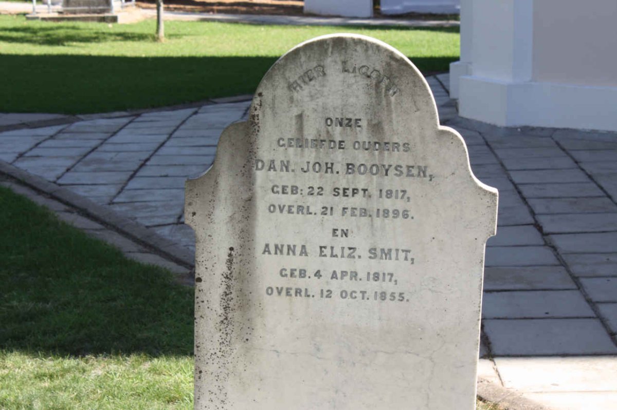 BOOYSEN Daniel Johannes 1817-1896 &amp; Anna Elizabeth SMIT 1817-1855