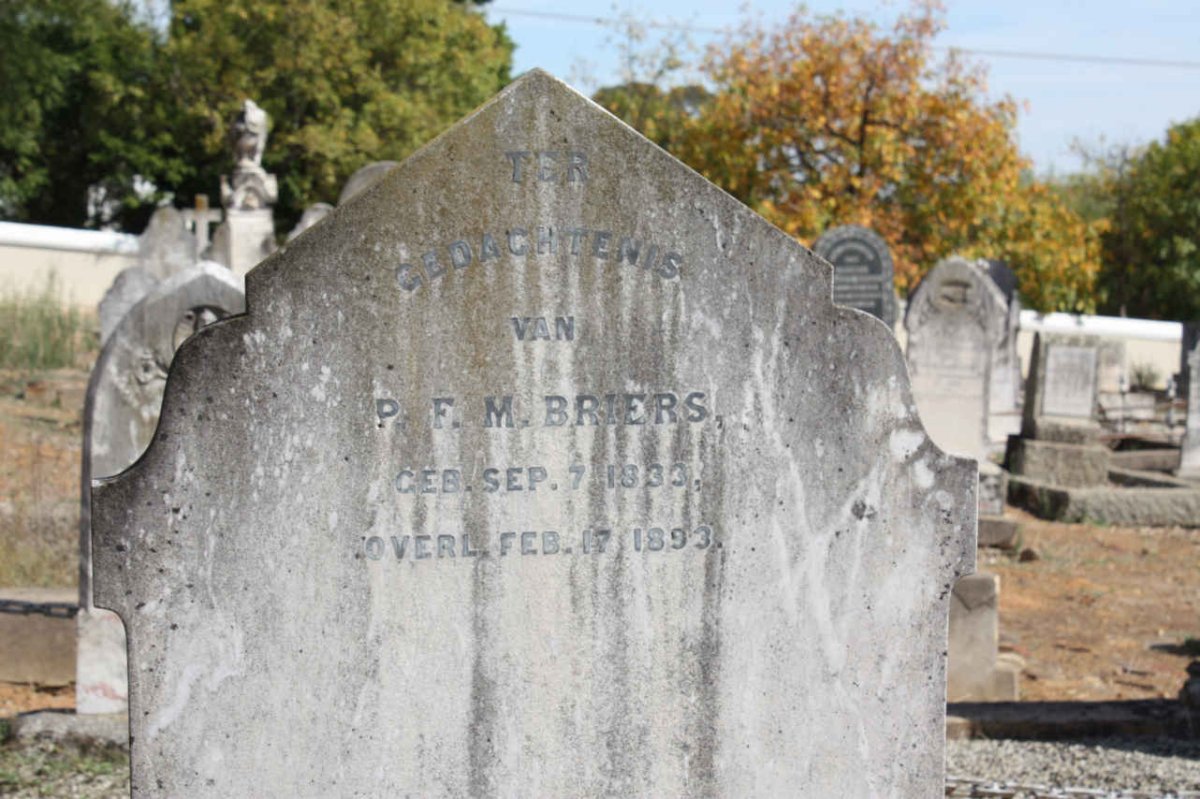 BRIERS P.F.M. 1833-1893
