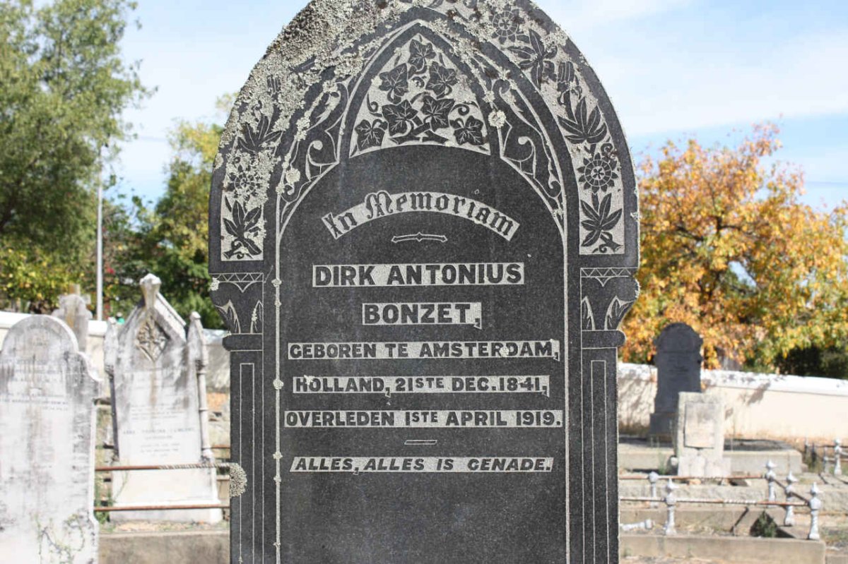 BONZET Dirk Antonius 1841-1919