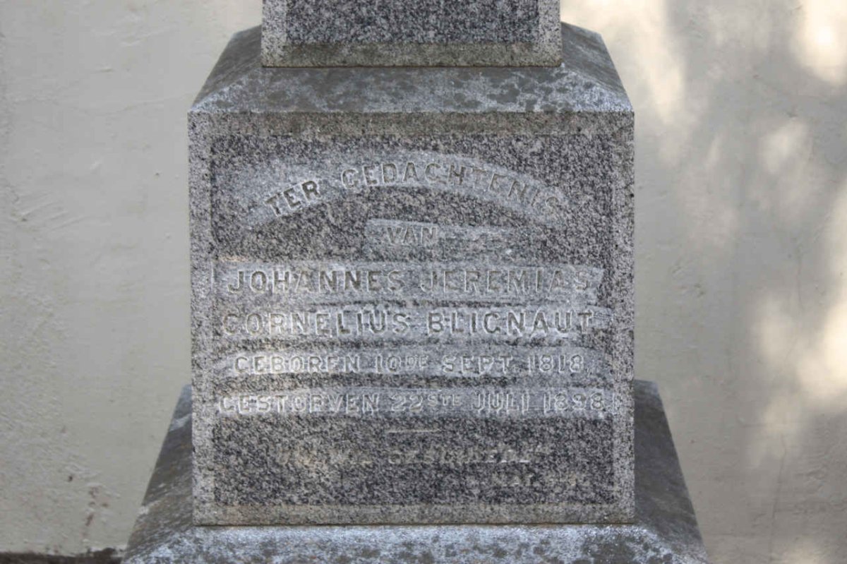 BLIGNAUT Johannes Jeremias Cornelius 1818-1898