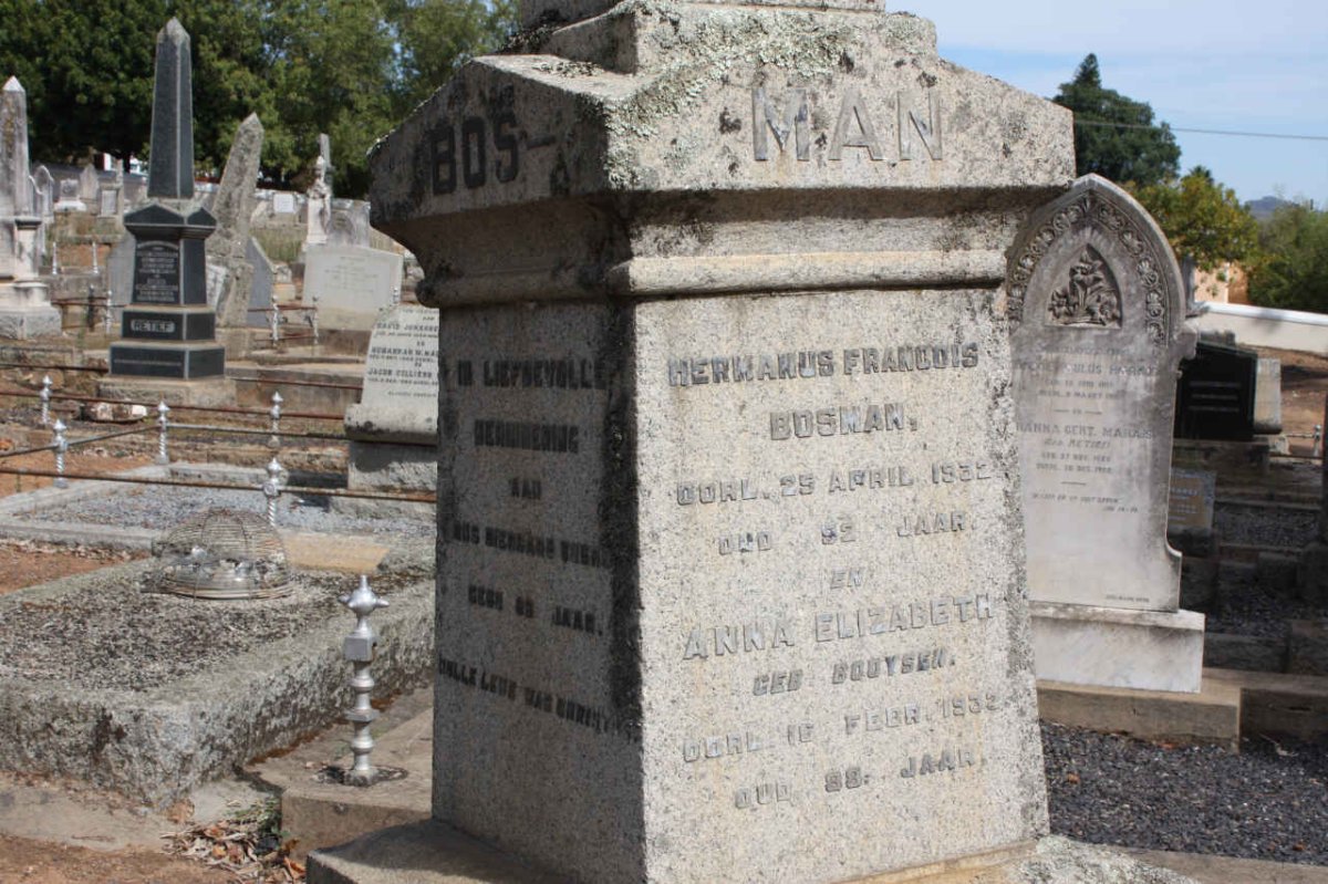 BOSMAN Hermanus Francois -1932 &amp; Anna Elizabeth BOOYSEN -1932