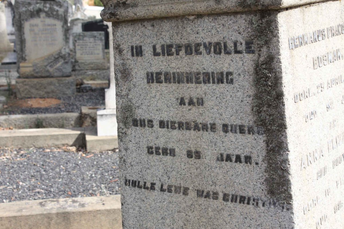 BOSMAN Hermanus Francois -1932 &amp; Anna Elizabeth BOOYSEN -1932