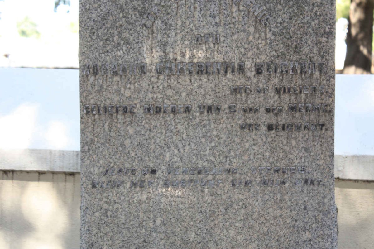 BLIGNAUT Martha Emmerentia nee DE VILLIERS