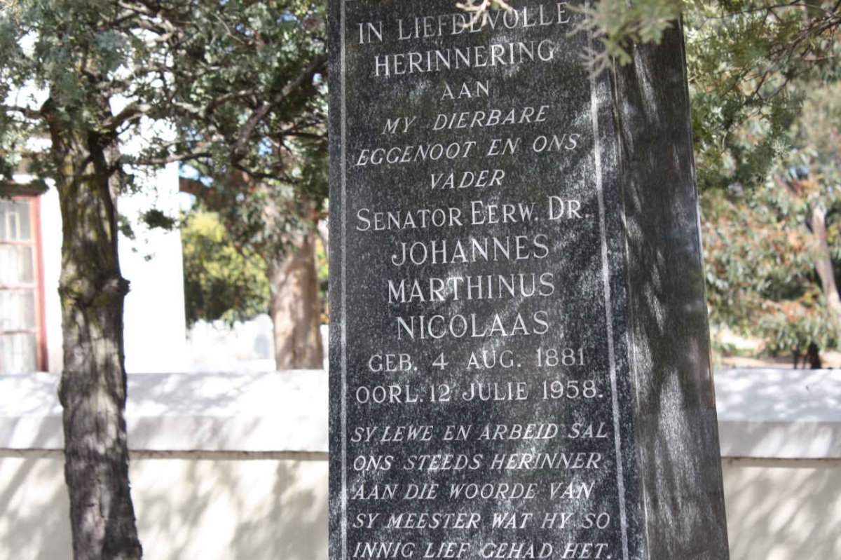 BREEDT Johannes Marthinus Nicolaas 1881-1958