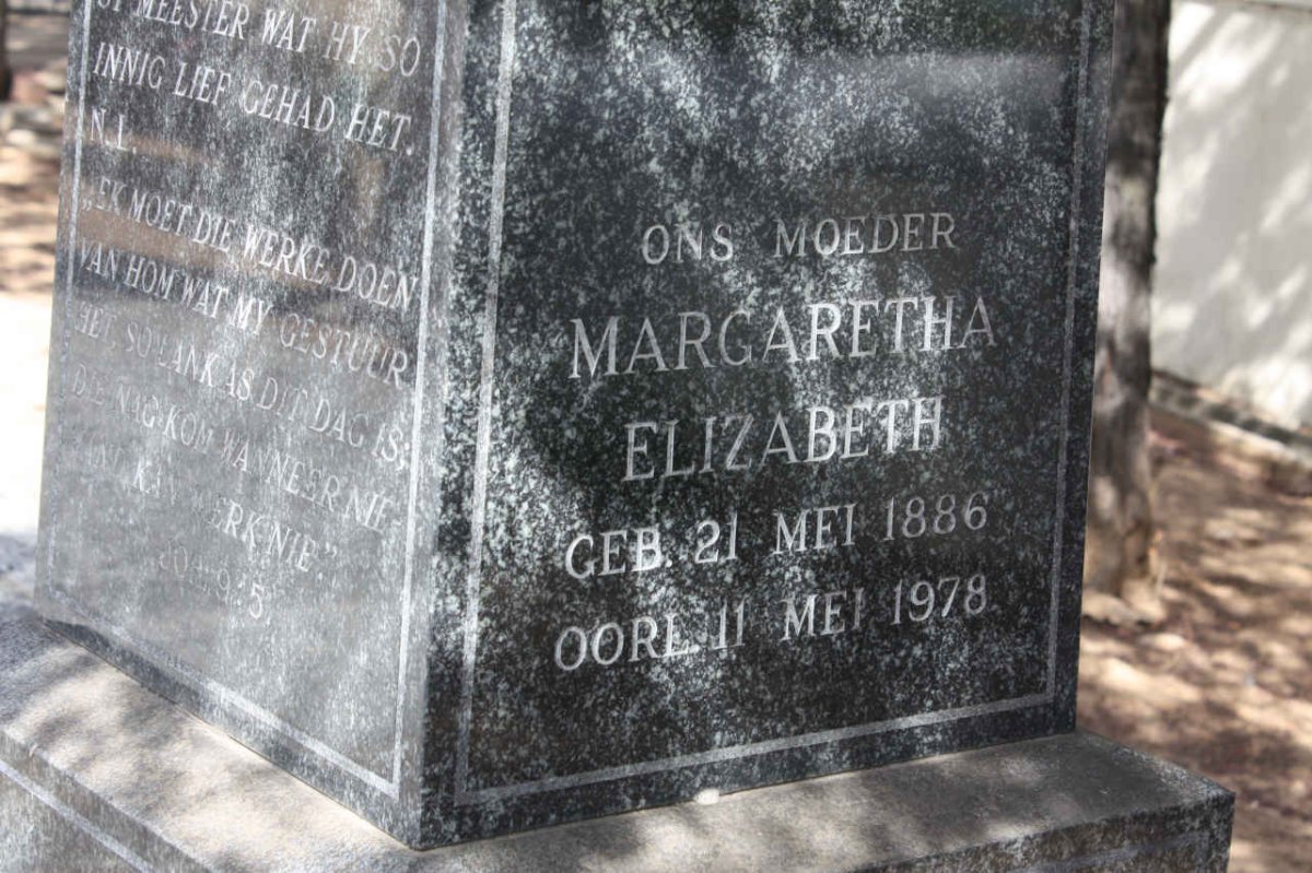 BREEDT Margaretha Elizabeth 1886-1978