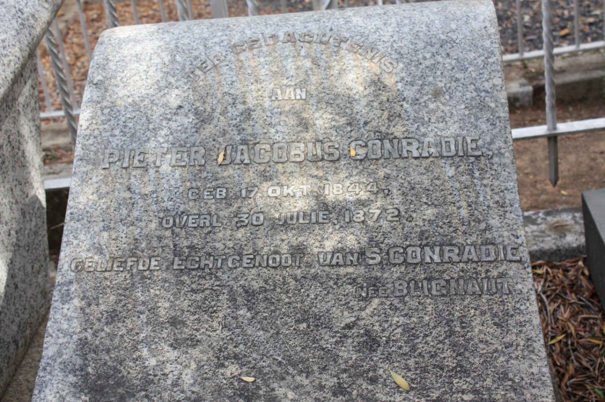 CONRADIE Pieter Jacobus 1844-1872