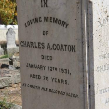 COATON Charles A. -1931 &amp; Rachel -1895 :: COATON Marmaduke -1901 