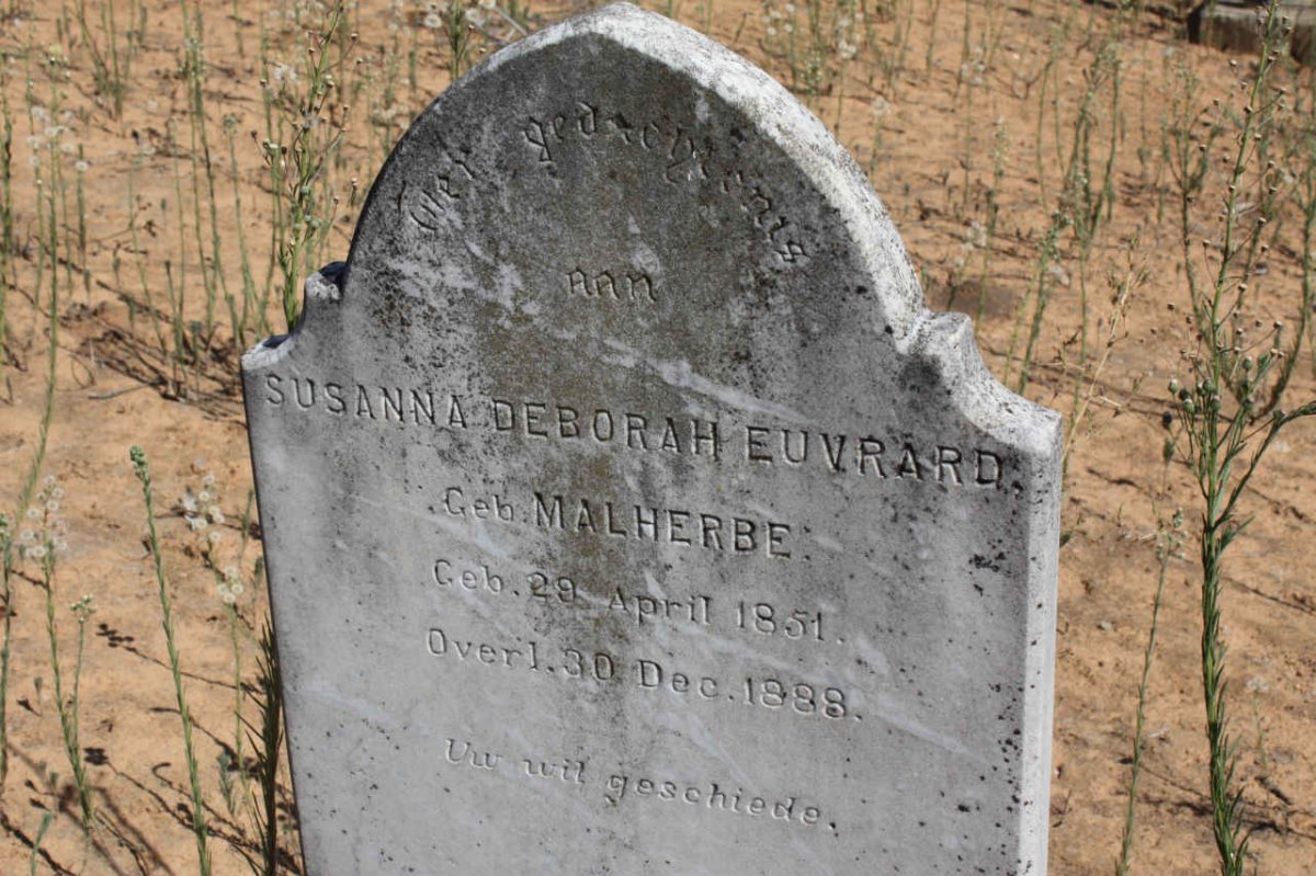 EUVRARD Susanna Deborah nee MALHERBE 1851-1888
