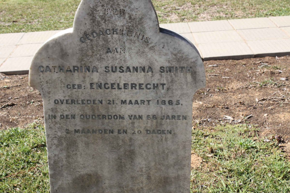 ENGELBRECHT Catharina Susanna nee SMITH -1865