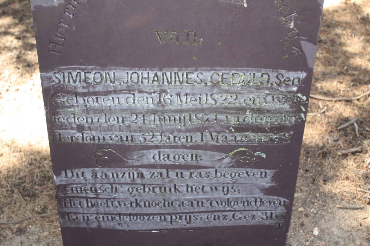 GEDULD Simeon Johannes 1822-1874