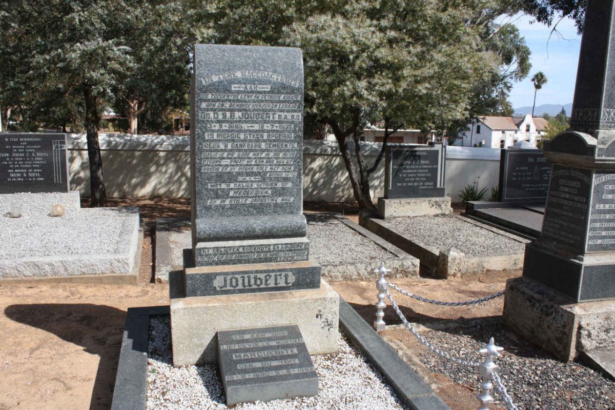 JOUBERT D.S.B 1885-1935 &amp; Marguerite DU TOIT 1890-1982