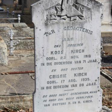 KIRCH Koos -1918 :: KIRCH Crissie -1935