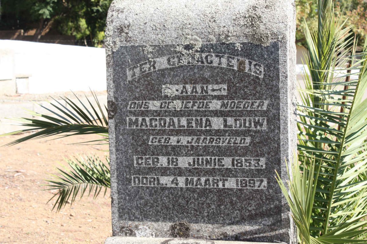 LOUW Magdalena nee VAN JAARSVELD 1853-1897