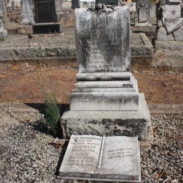 LOUW Jacobus C. 1862-1951 &amp; H. ROSSOUW 1863-1922 :: LOUW Elizabeth Magrietha nee LE ROUX 1870-1954