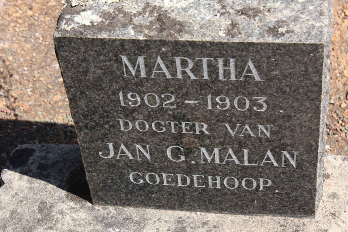 MALAN Martha 1902-1903