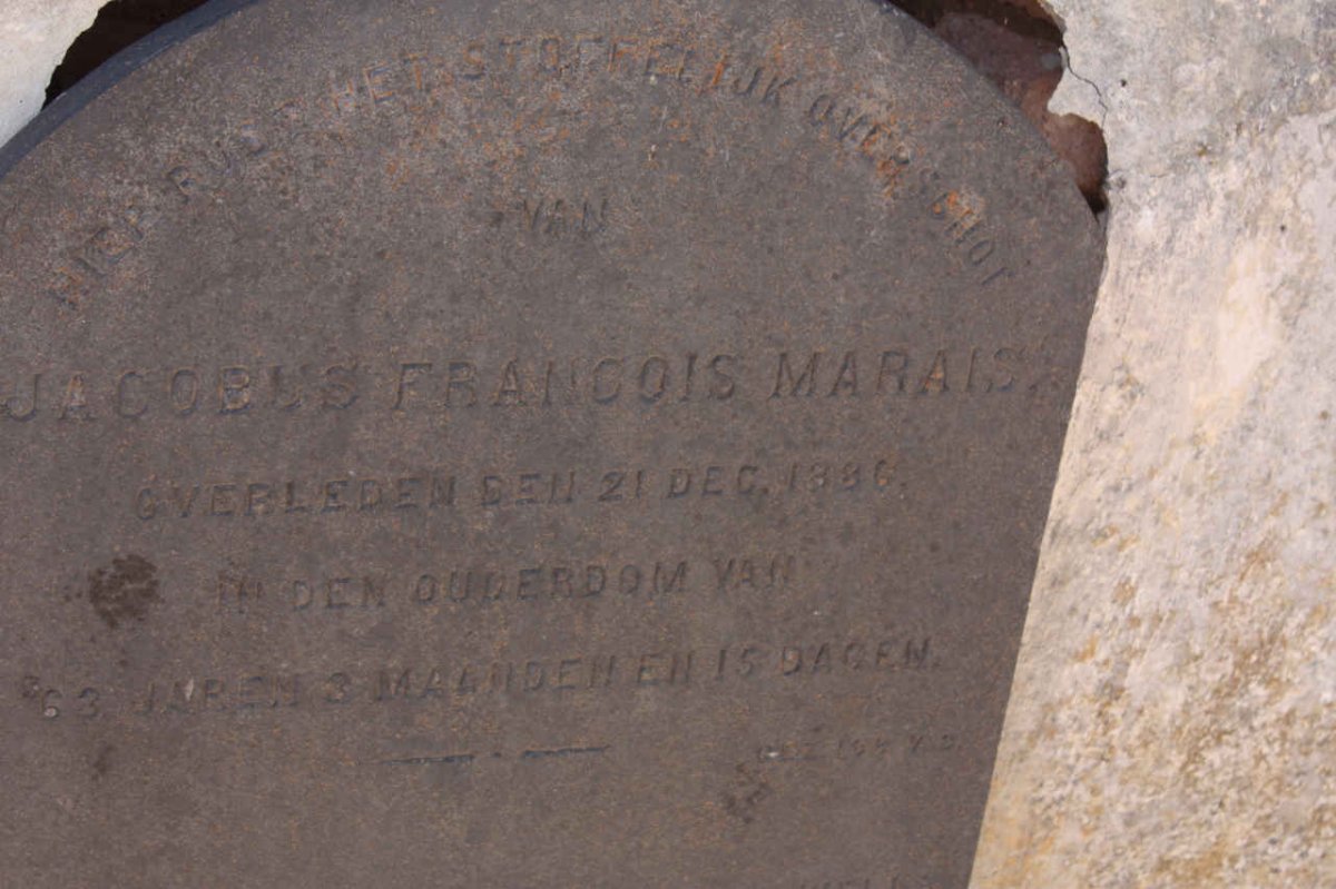 MARAIS Jacobus Francois -1886