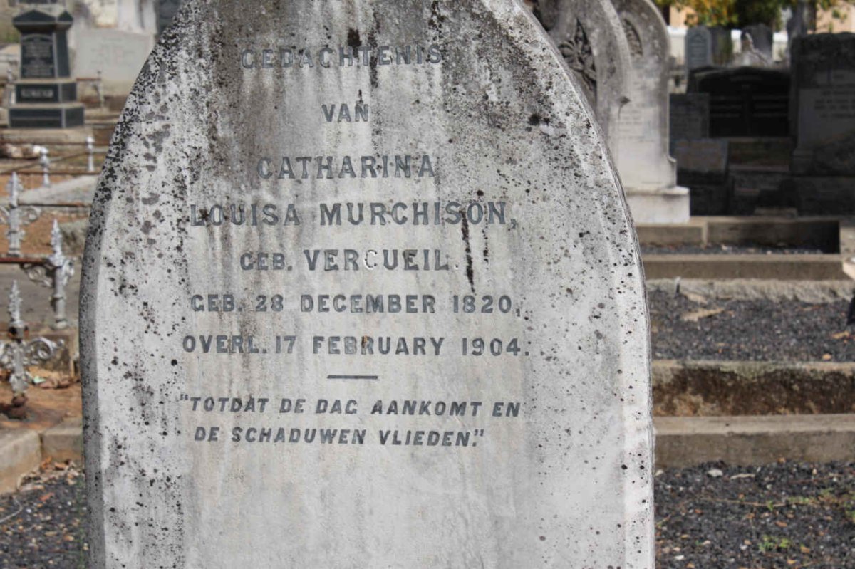 MURCHISON Catharina Louisa nee VERCUEIL 1820-1904