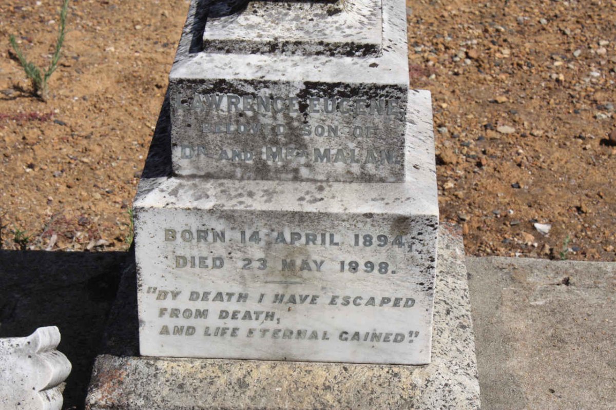 MALAN Lawrence Eugene 1894-1898