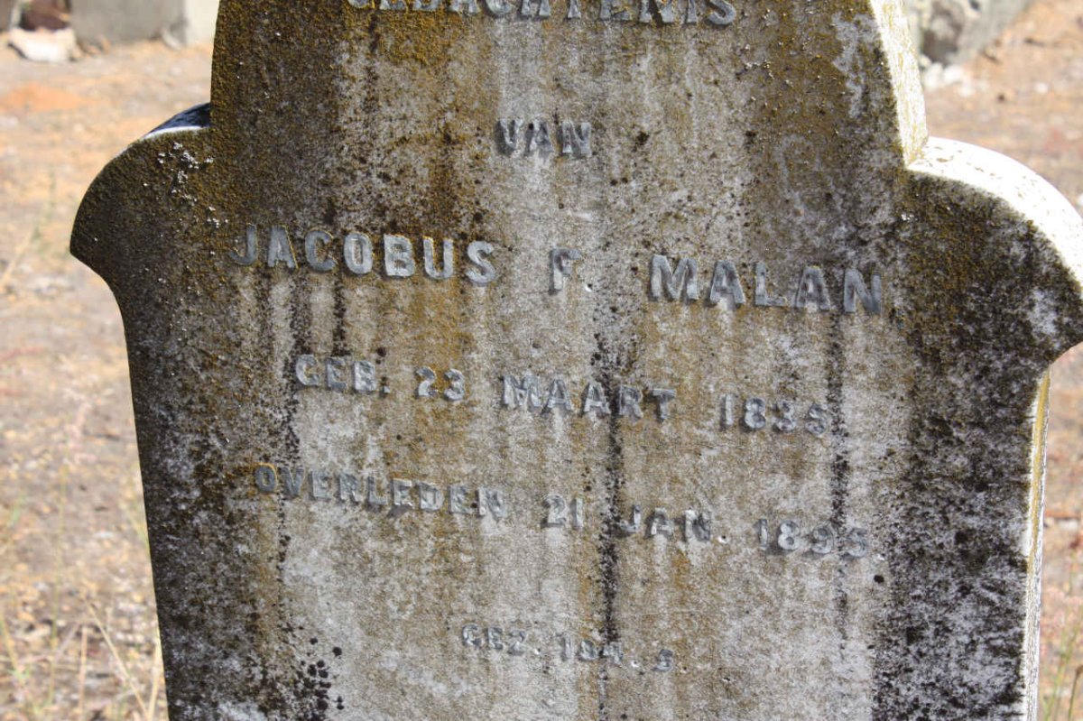 MALAN Jacobus F. 1835-1895