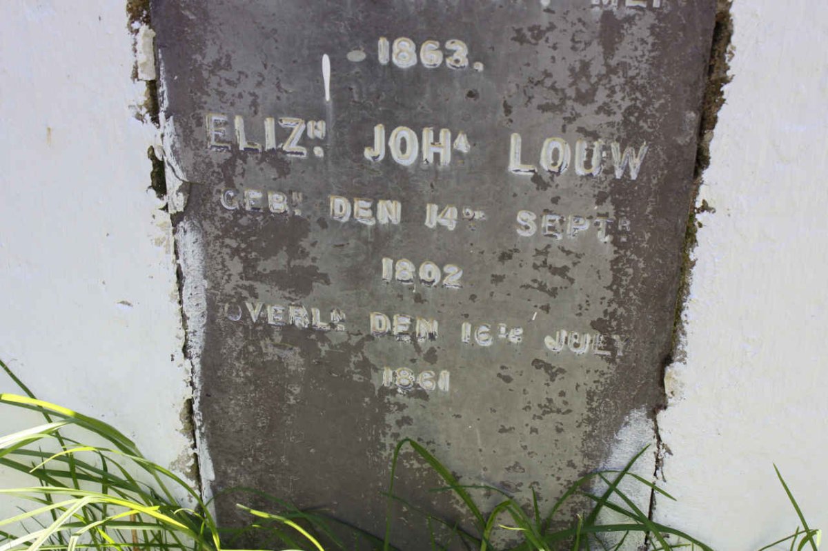 MALAN Jacobus Francois 1783-1862 &amp; Elizabeth Johanna LOUW 1802-1861