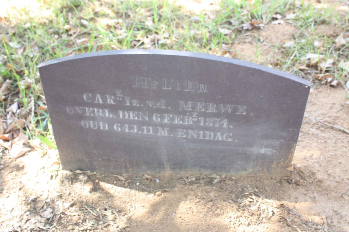 MERWE Carl Iz., v.d. -1874
