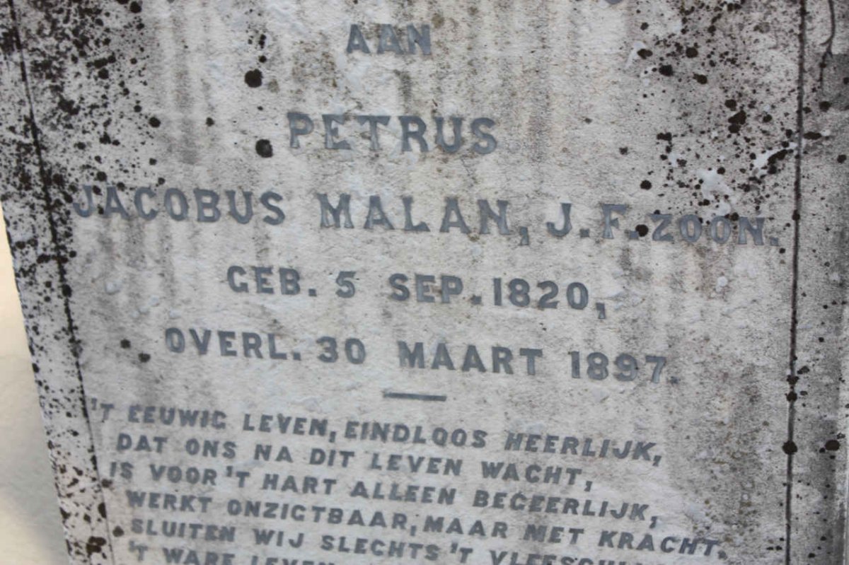 MALAN Petrus Jacobus 1820-1897