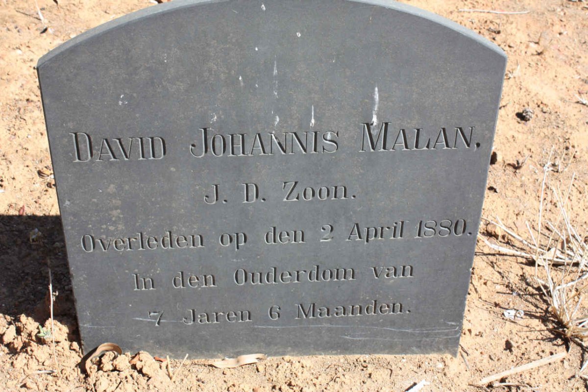 MALAN David Johannes -1880