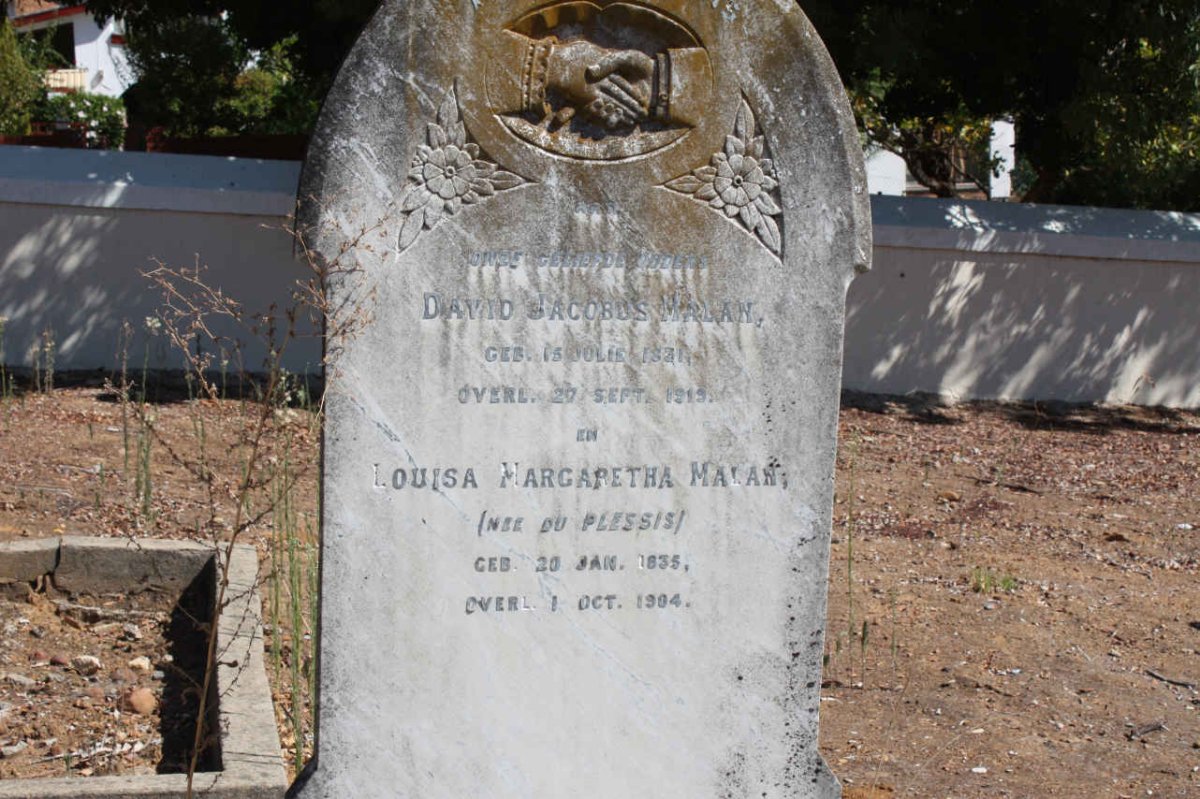 MALAN David Jacobus 1831-1919 &amp; Louisa Margaretha DU PLESSIS 1835-1904