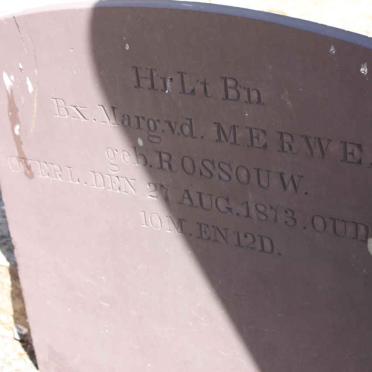 MERWE Beatrix Marg., v.d nee ROSSOUW -1873