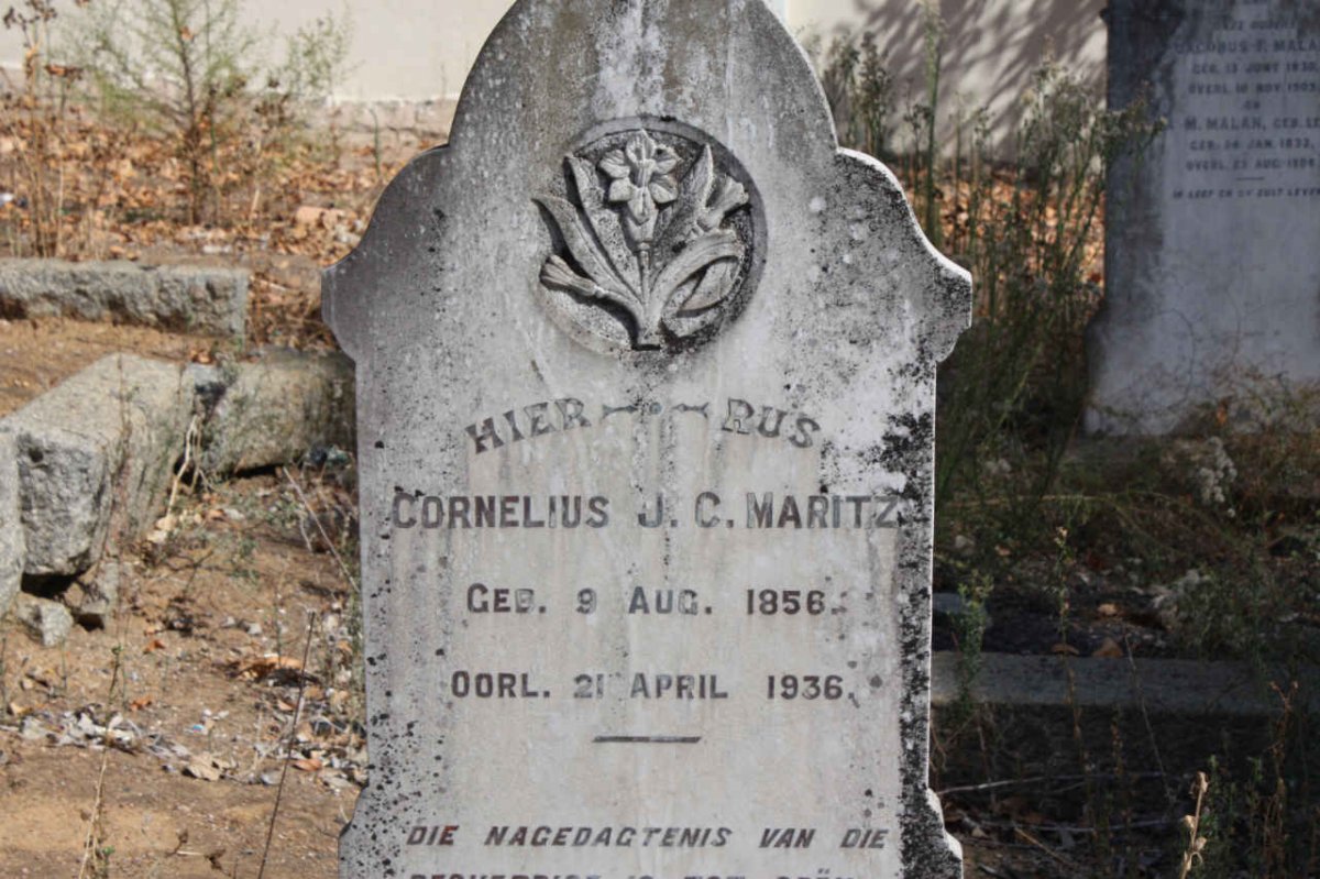 MARITZ Cornelius J.C. 1856-1936