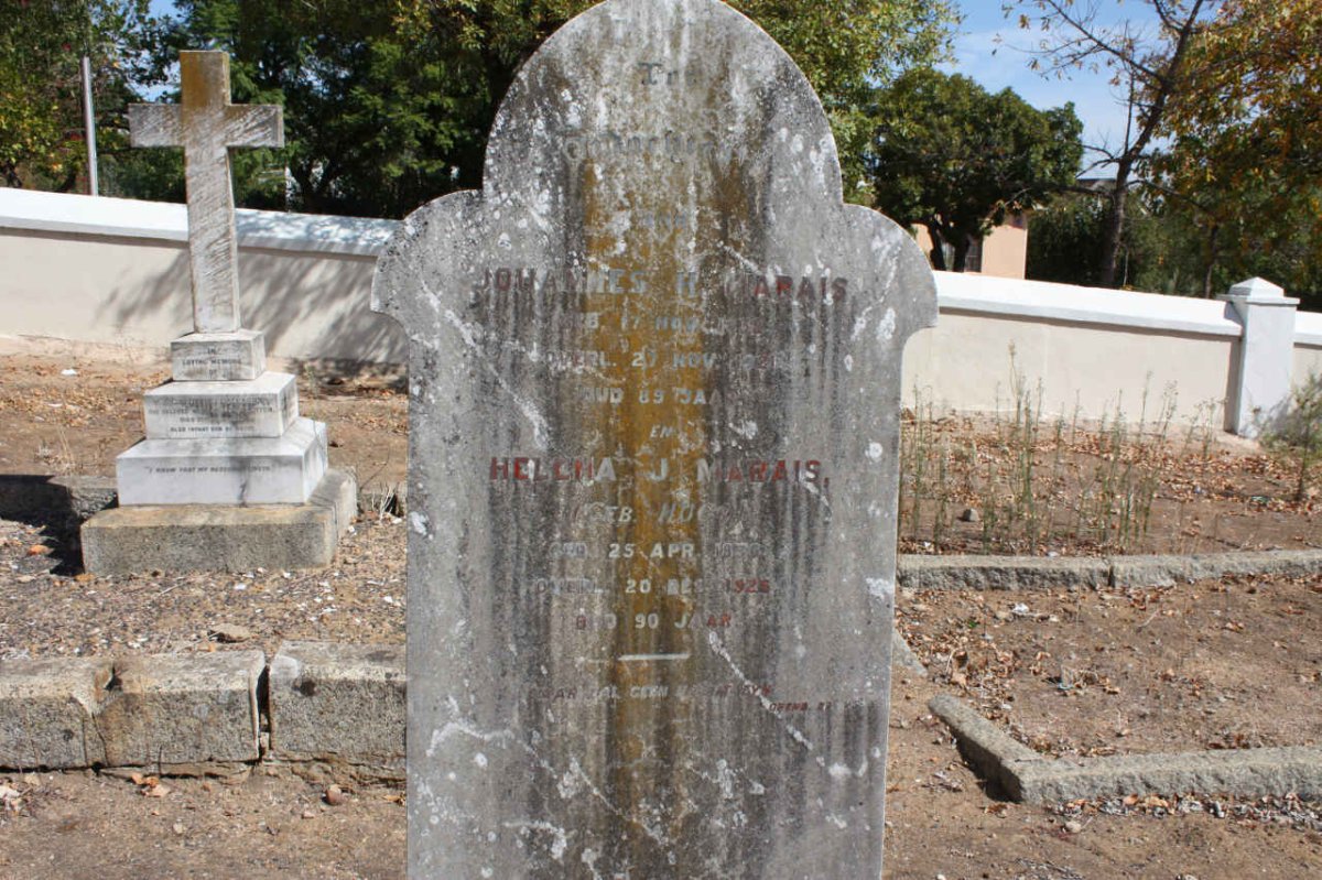 MARAIS Johannes H. 1832-1921 &amp; Helena J. HUGO 1836-1926