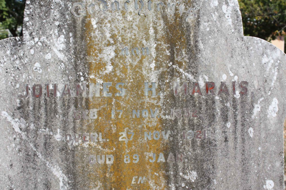 MARAIS Johannes H. 1832-1921