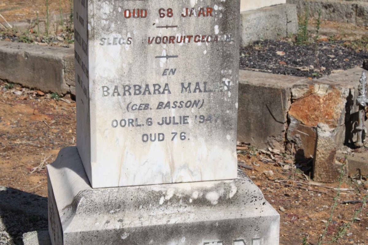 MALAN Barbara nee BASSON -1947