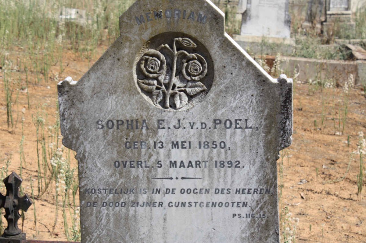 POEL Sophia E.J., v.d. 1850-1892