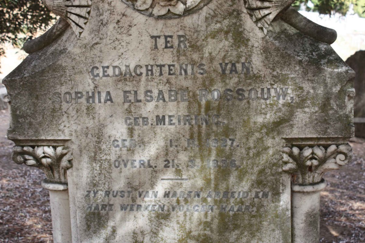 ROSSOUW Sophia Elsabe nee MEIRING 1827-1896