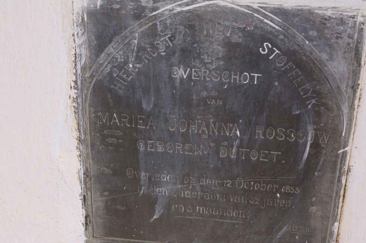 ROSSOUW Mariea Johanna nee DU TOET -1853